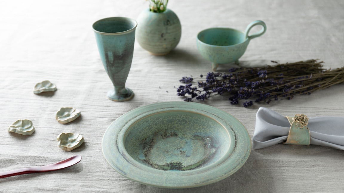 大堀相馬焼 京月窯 天平の甍シリーズのイメージ